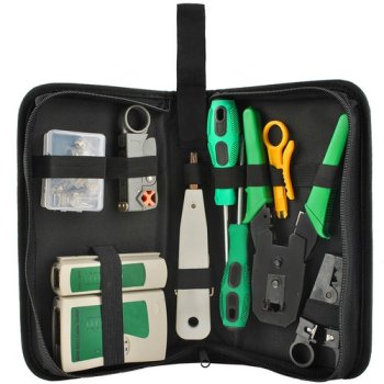Professional Network Tool Kit with RJ45 Crimper and LAN Cable Tester