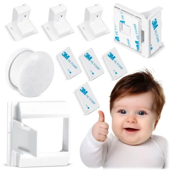 Ricokids 798000 magnētiskais skapīšu drošības slēdzis, 4 gab.