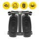 Поворотный мини-степпер 4FIZJO PRO с эспандерами, черный
