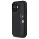 BMW iPhone 16 Case M Perforated Tricolor Detail Line - Black