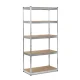 Izturīgs metāla noliktavas plaukts 183x90x45 cm Humberg HR-700, sudraba