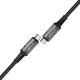 Acefast C1-09 USB-C uz USB-C USB4 kabelis 240W 1m, Pelēks/Melns