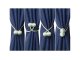 Magnetic Curtain Tiebacks, Green, 2 pcs