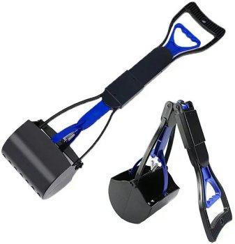 Совок для уборки за собакой с длинной ручкой 45 см