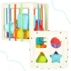 Elastic Sensory Cube - Shape Sorter with 10 Blocks