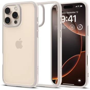 Spigen Ultra Hybrid Phone Case Cover iPhone 16 Pro Max - titanium