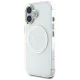 Guess IML Metal Colored Circle MagSafe vāciņš Apple iPhone 16, balts