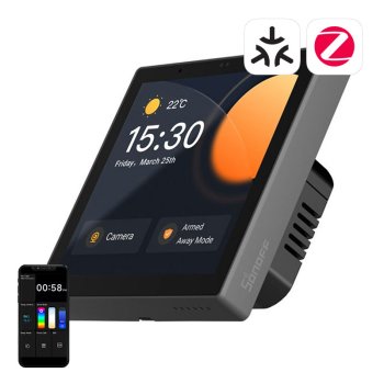 Sonoff NSPanel Pro viedais vadības panelis WiFi/ZigBee/Matter, melns