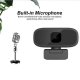 Portatīvā Datora Laptopa Web Kamera Full HD ar Mikrofonu B17 1080P | Webcam PC Laptop Camera with Microphone