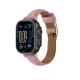 AmazingThing Class Band ādas siksniņa priekš Apple Watch 45 / 46 / 49 mm, rozā