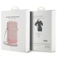 Сумочка для телефона Guess Zip GCube Bottom Stripe, розовая