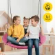 4Fizjo XXL bērnu dārza šūpoles ligzda 120 cm, rozā