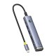 Хаб 7w1 Baseus UltraJoy USB-C to HDMI +2xUSB3.0+PD+SD/TF+3.5mm (серый)