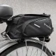 Wozinsky velosomas bagāžnieka soma ar plecu siksnu 9L, melna