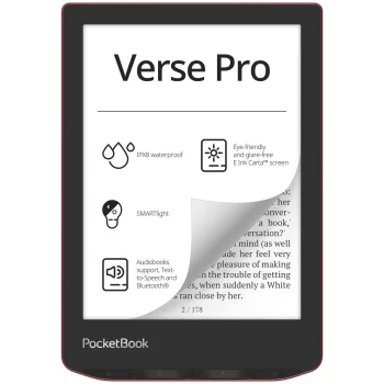 PocketBook Verse Pro e-grāmatu lasītājs, Passion Red