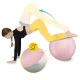 Vingrošanas bumba 4FIZJO Reh Ball 65 cm ar pumpi, rozā