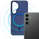 Чехол 3mk Smoke MagCase для Samsung Galaxy S25, синий полупрозрачный