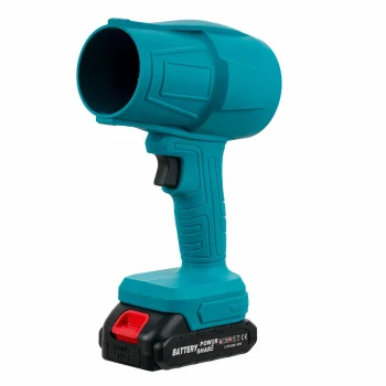 Аккумуляторная воздуходувка 21V 300W с 2 аккумуляторами, синяя