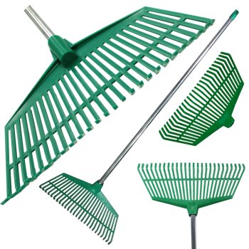 Plastmasa Dārza Zāles Lapu Grābeklis, 40 cm | Garden Rake For Grass Leaves