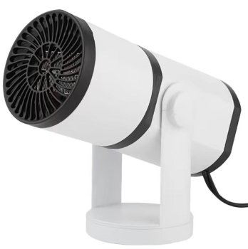Elektriskais auto sildītājs un ventilators 12V 150W, balts