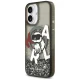 Karl Lagerfeld Liquid Glitter Choupette MagSafe vāciņš iPhone 17, melns