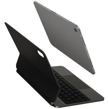 Uniq Venno Pro magnētiskais vāciņš ar tastatūru iPad 11" A16 (2025) / 10.9" (2022), Melns