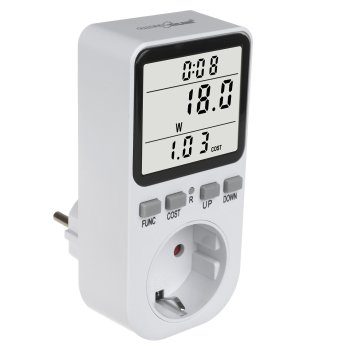GreenBlue GB364 F Energy Meter (Wattmeter), Type F, 3680W, White
