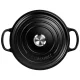 Čuguna katls Le Creuset Signature 22 cm 3.3 l, apaļš, melns