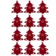 Ruhhy Christmas Cutlery Holders Christmas Tree, 12 pcs, Red