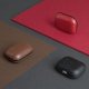 Airpods Pro Uniq Etui Terra Genuine Leather Cover Case, Red | Vāciņš Maciņš Apvalks Grāmatiņa