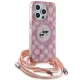 Karl Lagerfeld iPhone 15 Pro vāciņš IML Crossbody Monogram Karl & Choupette, rozā