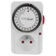 GreenBlue GB360 E mehāniskais taimeris, 48 programmas, 16A, IP20, balts