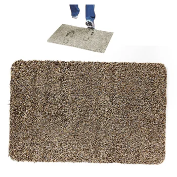 Впитывающий придверный коврик Clean Step Mat, 70x46 см, Коричневый