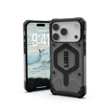 Чехол UAG Pathfinder Clear MagSafe для iPhone 17 Pro - Серый/Черный