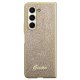Guess Samsung Galaxy Z Fold 5 vāciņš Glitter Script, zelta