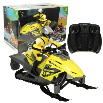 Radiovadāms sniega motocikls REVOLT TG1016 Trail Blazer 2.4GHz Off-Road LED, dzeltens