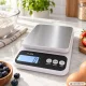 Elektroniskie virtuves svari ar trauku 5 kg / 1 g, balti