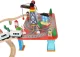Bērnu Spēļu Rotaļu Koka Dzelzceļš Vilciena Sliežu Trase ar Vilcieniem, 88 elementi | Kid\'s Wooden Railway Train...
