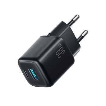 USB Wall Charger Joyroom JR-TG7 33W Dual Port Black