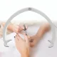 Salokāma pusmēness LED lampa manikīram 320LED 40W, balta