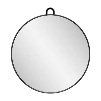 Круглое парикмахерское зеркало Q-29, черное