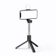 Telescopic Selfie Stick and Tripod WR1YXS with LED Light, 0.71m - Black