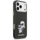 Karl Lagerfeld IML Aquarelle Karl & Choupette & Logo MagSafe aizsargvāciņš iPhone 17 Pro — melns | Phone Case Cover