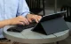 Bezvadu Saliekama Klaviatūra Tastatūras Delux KF10 + Ergonomiska Datorpele MF10PR | Set Wireless Foldable Keyboard +...