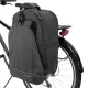 Wozinsky velosomas mugursoma 2-in-1 bagāžniekam, 40l, melna