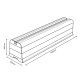 Maclean MC-863 Air Conditioner / Heat Pump Floor Mount Base, 450mm, 100kg, 2 Pcs