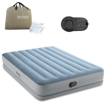 Intex 64159 divvietīgs piepūšamais matracis ar sūkni 203x152x36 cm