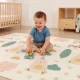 Attīstošais putu paklājiņš bērniem 200x150 cm saliekams divpusējs + soma IPLAY
