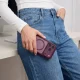 Tech-Protect MagOne CC MagSafe vāciņš un 2 aizsargstikli iPhone 18 Pro / 17 Pro, Clear Burgundy