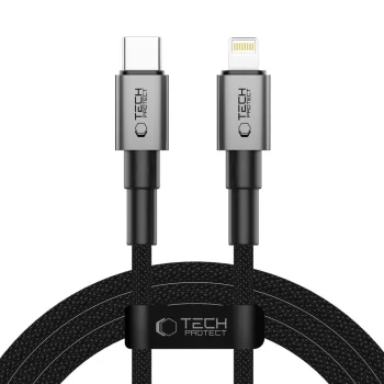 Кабель Tech-Protect Ultraboost DNA USB-C / Lightning 27W 2м серый